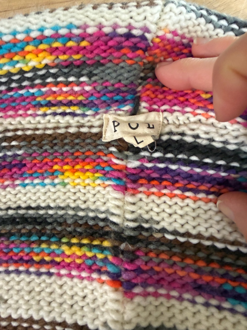 Open-Front Multicolor Fringe Cardigan - Picture 7 of 8